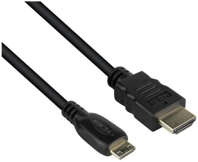 Kabel DPM HDMI to mini HDMI wtyk prosty 1.5 m czarny (BMHDMIM1) (5900672656565)