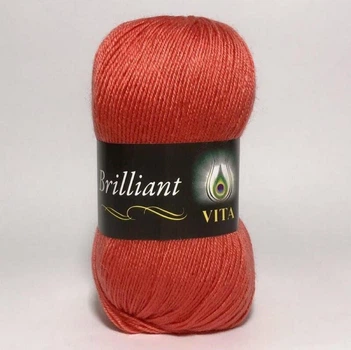 Пряжа Vita Brilliant | Віта Діамант 5122 корал