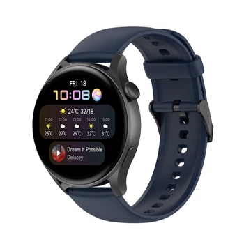 Ремінець силіконовий для смарт-годин BeWatch HW Huawei Watch 22 мм Синій (102HW04)