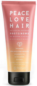 Кондиціонер Barwa Peace Love Hair для волосся будь-якої пористості натуральний протеїновий 180 мл (5902305008246)