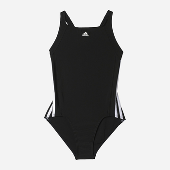 Dziecięcy strój kąpielowy jednoczęściowy na basen dla dziewczynki Adidas Essence Core 3S 1Pc Y BP5449 116 cm Czarny (4057286215518)