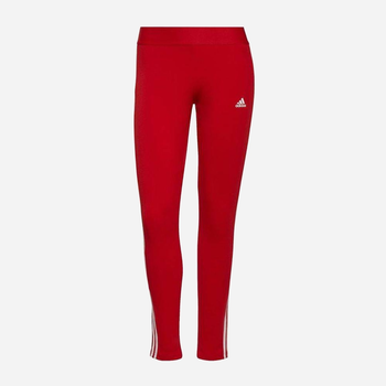 Legginsy sportowe damskie Adidas W 3S Leg H07772 L/L Czerwone (4064054012446)