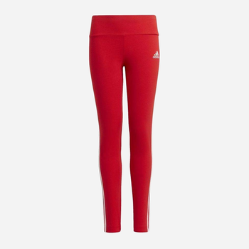 Młodzieżowe legginsy sportowe dla dziewczynki Adidas G 3S Tight GT6890 170 cm Czerwone (4064054888010)