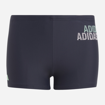 Дитячі плавки-боксери для хлопчика Adidas Logo Swim Brief H49556 104 см Темно-сірі (4066745078953)
