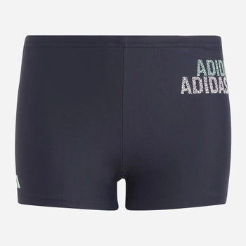 Дитячі плавки-боксери для хлопчика Adidas Logo Swim Brief H49556 128 см Темно-сірі (4066745078946)