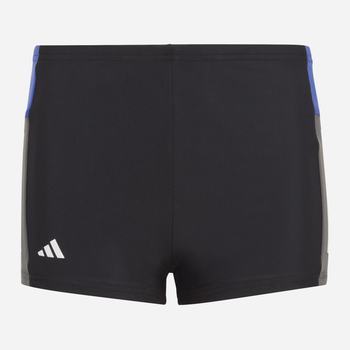 Młodzieżowe kąpielówki bokserki dla chłopca Adidas Cb 3S Boxer HR7473 158 cm Czarne (4066745226675)