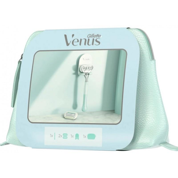 Станок для гоління жіночий Gillette Venus Extra Smooth Sensitive з тримачем 2 касети в косметичці