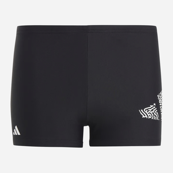 Дитячі плавки-боксери для хлопчика Adidas 3 Bar Log Boxer HR7480 116 см Чорні (4066745161839)