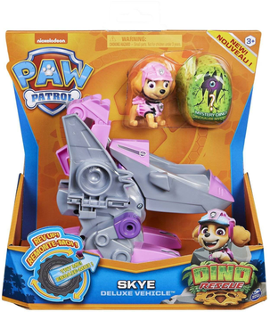 Samochód Spin Master Paw Patrol Dino Rescue Skye Deluxe Vehicle z figurką (0778988305546)