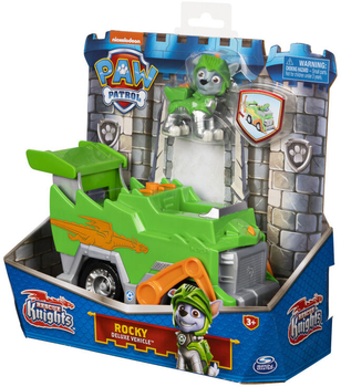 Машинка Spin Master Paw Patrol Knights Rocky Deluxe Vehicle з фігуркою (0778988383810)