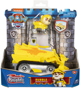 Бульдозер Spin Master Paw Patrol Knights Rubble Deluxe Vehicle з фігуркою (0778988383827)