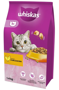 Sucha karma dla kotów Whiskas z kurczakiem 1.4 kg (5998749144084)
