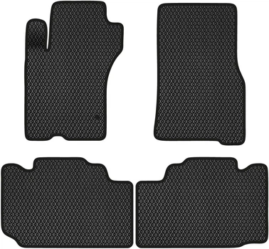 EVA коврики EVAtech в салон авто для Mercedes-Benz ML-Class (W163) 7 seats 1997-2005 1 поколение SUV EU 4 шт Black (MB23267PC4MS1RBB)
