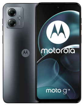Мобільний телефон Motorola Moto G14 4/128GB Steel Gray (PAYF0003PL)