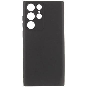 Чехол TPU GETMAN Liquid Silk Full Camera для Samsung Galaxy S23 Ultra Черный / Black