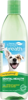 Dodatek do wody TropiClean Fresh Breath Dental Health pielęgnacja jamy ustnej psów 473 ml (645095001015)