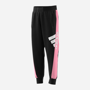 Дитячі спортивні штани для дівчинки Adidas Lk Bos Kn Pnt H40261 110 см Чорні (4064057047834)