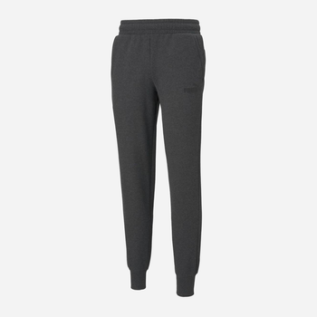 Spodnie dresowe męskie ocieplane Puma Ess Logo Pants Fl Cl 586714-07 3XL Ciemnoszare (4063697310124)