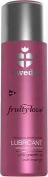 Інтимний гель Swede Fruity Love Lubricant зволожувальний Pink Grapefruit & Mango 100 мл (7350028784417)