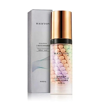 База под макияж для лица трехцветная Baizton Isolation Contour Color 40г