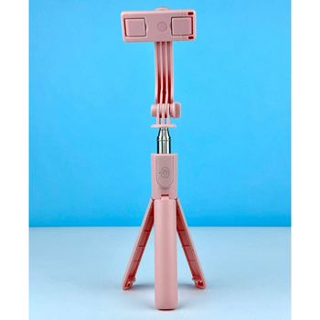 Селфі-Штатив KT01 з пультом дистанційного керування Bluetooth 4.2 Pink