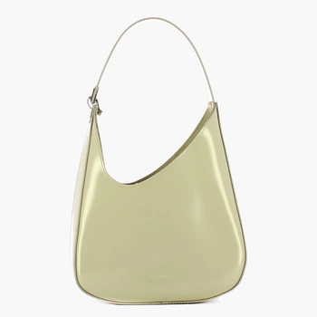 Torebka bagietka damska skórzana Coccinelle ZELDA SHINY CAL E1MI0130201Y73 Jasnoszara (8059978439130)