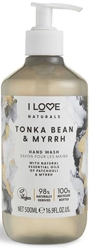 Żel do mycia rąk I Love Naturals - Tonka, Bean and Myrrh 500 ml (5060351549905)