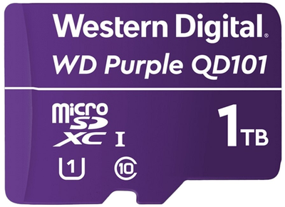 Карта памяти Western Digital MicroSDXC 1 TB Class 10 UHS-I Purple (WDD100T1P0C)