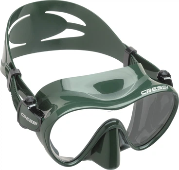 Маска Cressi F1 GREEN (зелёная) для плавания подводной охоты дайвинга снорклинга фридайвинга