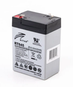 Аккумуляторная батарея Ritar RT645 6 В 4.5 Aчас