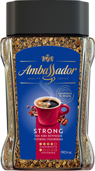 Кава розчинна Ambassador Strong 190 г (8720254065496)