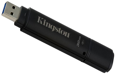Pendrive Kingston DT4000 G2 256 AES 32GB USB 3.0 Czarny (DT4000G2DM/32GB)