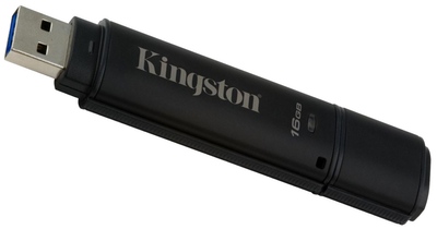 Флеш пам'ять Kingston DT4000 G2 256 AES 16GB USB 3.0 Black (DT4000G2DM/16GB)