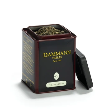 Зеленый чай с мятой Dammann 667-Vert a la menthe, банка 100г.