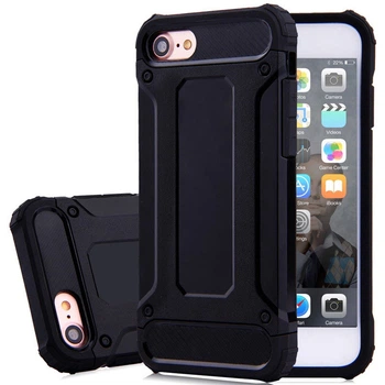 Бронированный противоударный TPU+PC чехол Immortal для Apple iPhone 7 / 8 / SE (2020) (4.7") Черный Без бренда