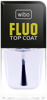 Верхнє покриття для нігтів Wibo Fluo Top Coat прозорий 8.5 мл (5901801604846)
