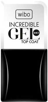 Preparat do paznokci Wibo Incredible Gel Top Coat utwardzający 8.5 ml (5901801611608)