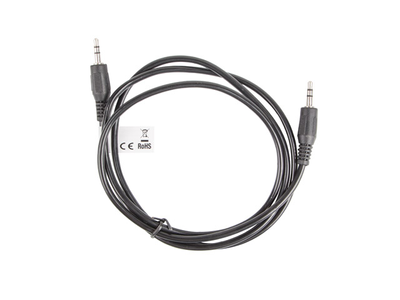 Kabel audio stereo LANBERG mini-jack 3.5 mm M/M 1.2 m Czarny (CA-MJMJ-10CC-0012-BK)