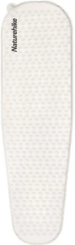 Матрас туристический надувной Naturehike CNK2300DZ013 одноместный овальный 185 x 55 x 3.5 см Светло-серый