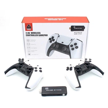 Игровая консоль/приставка с двумя джостиками Wireless Controllers Gamepad 4K 2.4G Unique M8PRO Черный 5V