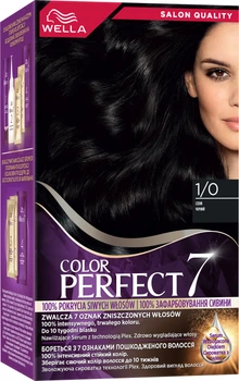 Стойкая краска для волос Wella Color Perfect 7 1/0 Черный 120 мл (4064666598253)