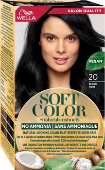 Краска для волос безаммиачная Wella Soft Color 20 Черный 35 г (3614228865883)