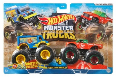 Zestaw samochodów Hot Wheels Monster Trucks Demolition Doubles (887961705430)