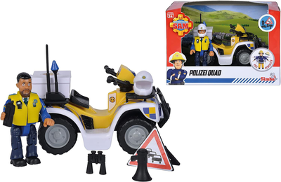 Motocykl policyjny Simba Fireman Sam z figurką i akcesoriami (4006592062675)