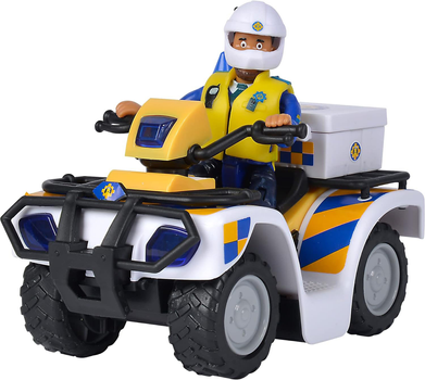 Motocykl policyjny Simba Fireman Sam z figurką i akcesoriami (4006592062675)