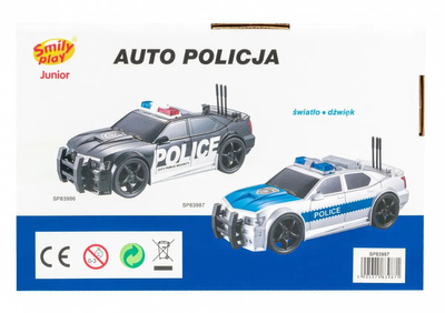 Samochód policyjny Smily Play z dźwiękiem i światłem (5905375839871)