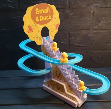 Утята на горке игрушка -трек с подъёмником Small-Duck