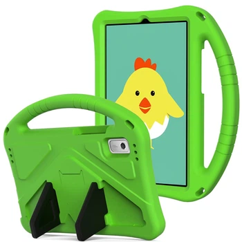 Чохол-накладка Kids with Stand для Lenovo Tab M9 з ручкою зелёный