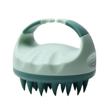 Щетка-масажер для головы, круглая, цвет зеленый (виридан) CS039MS