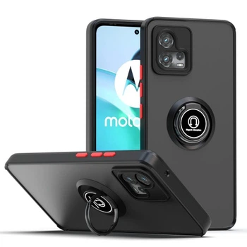 Защитный чехол MatteLuxe Motorola G72 (с кольцом) Black (34072-2B)